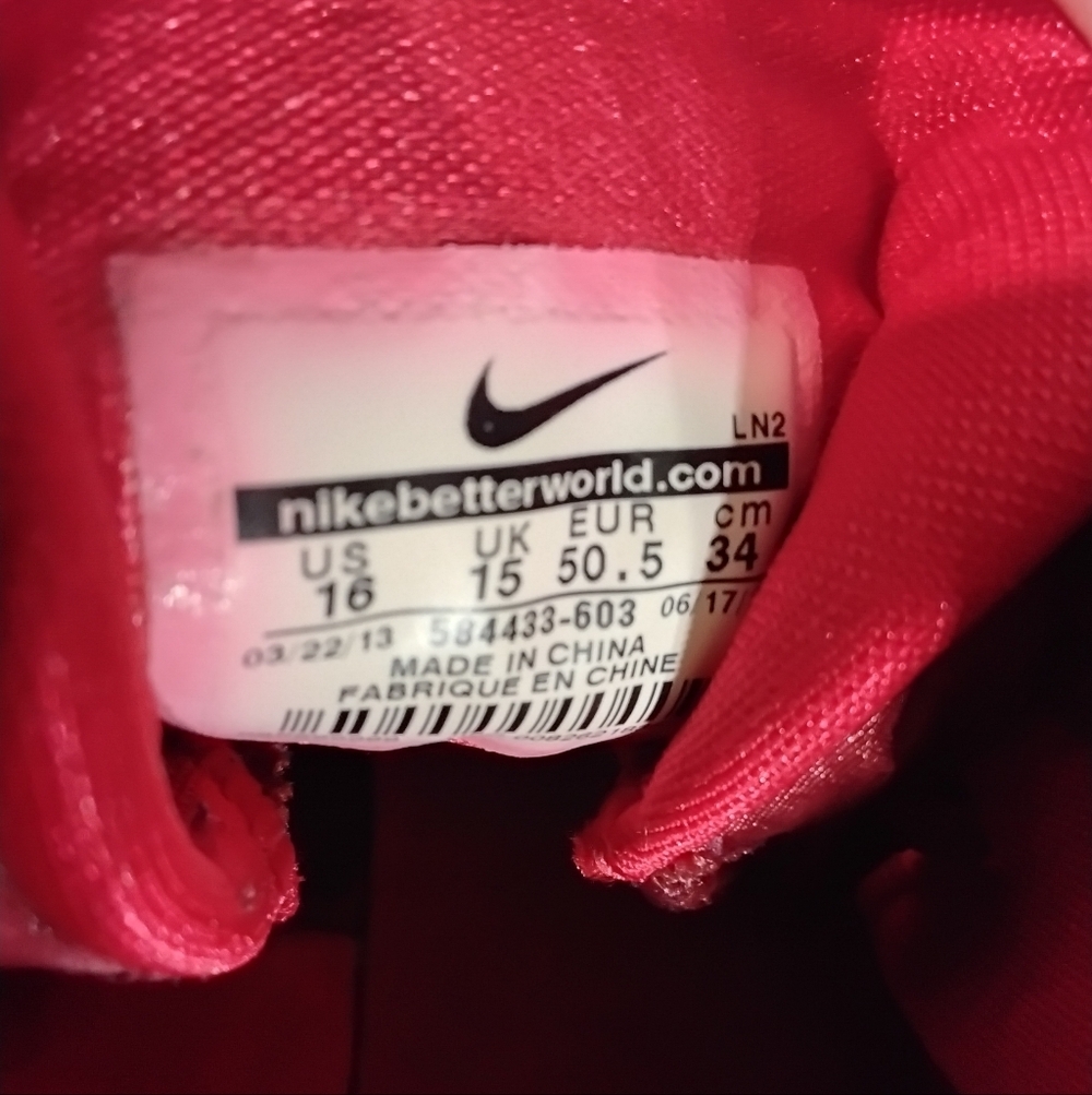 Nike Red Basketball Sneakers - Picture 6 of 8